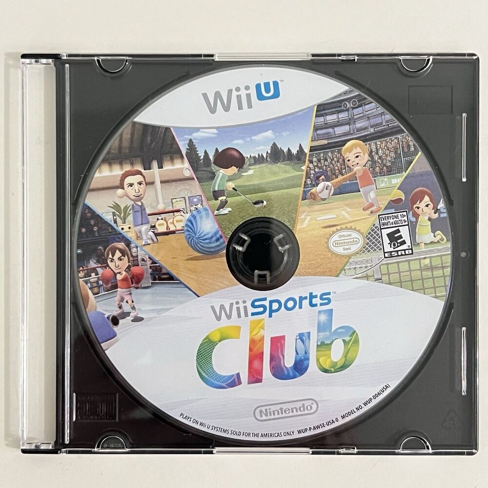 Wii Sports Club (Nintendo Wii U, 2014) Disc Only - Tested